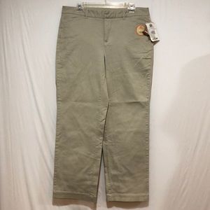 Faded Glory Petite Chino Stretch Pants size 14P